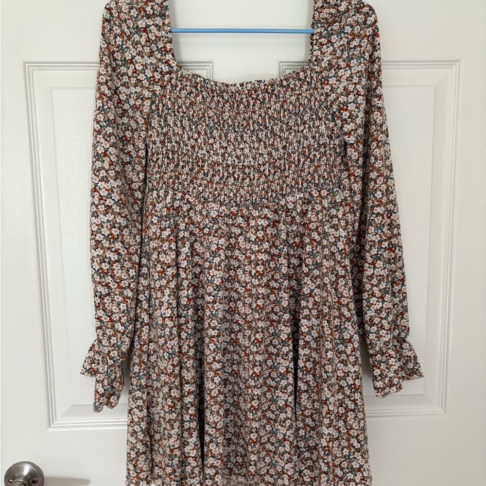 Floral Long Sleeve Dress